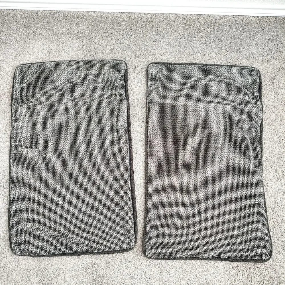 HiEnd Accents Gray Herringbone King Pillow case Sham Set of 2 Pair 21